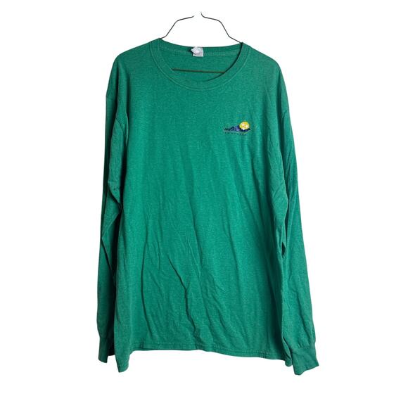 Fruit of the Loom Tennessee Rocky Top Green Screen Print Long sleeve shirt LARGE - Picture 1 of 8
